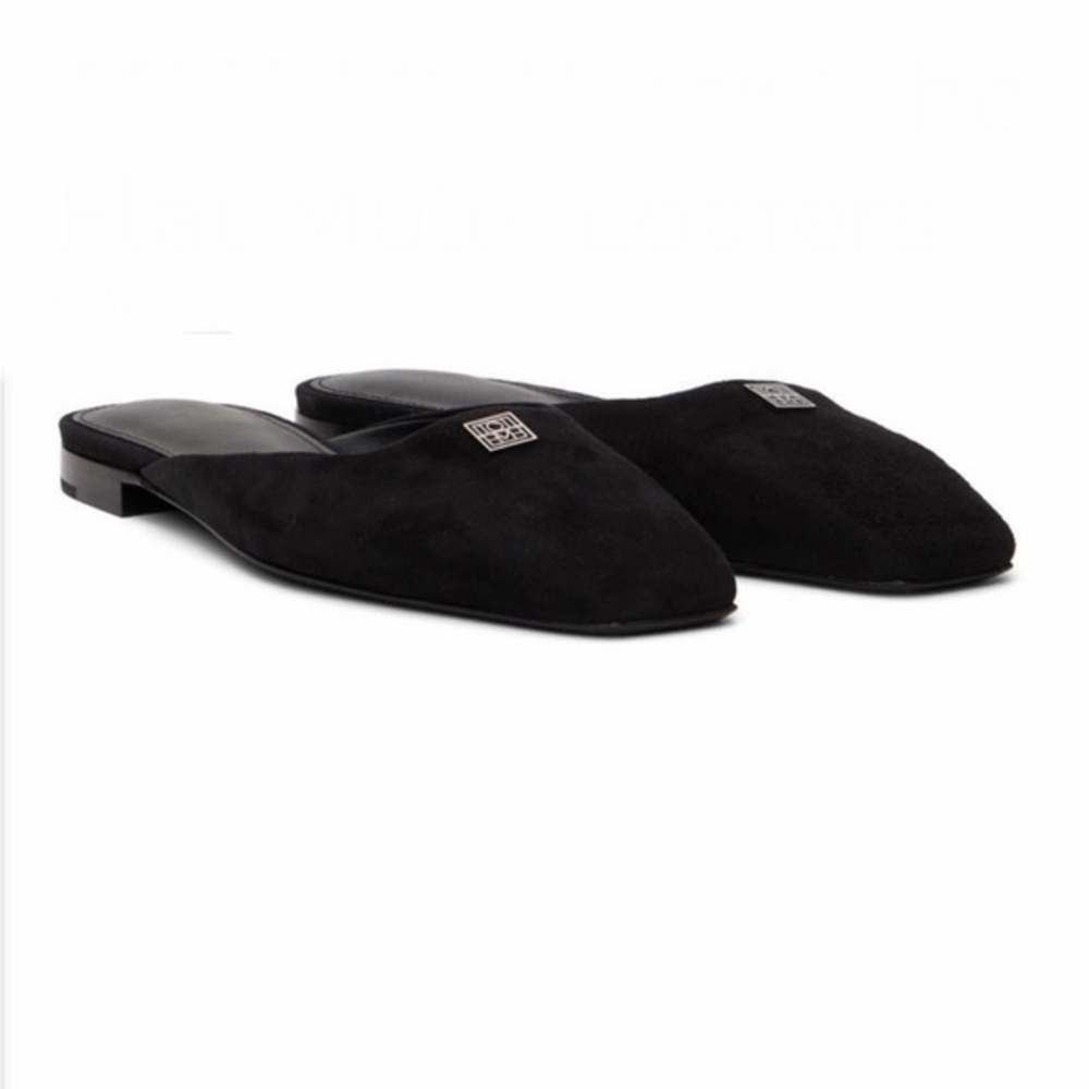 TOTEME Black 'The Flat Mule' Loafers Elegant Black Loafers EU 27 - Picture 2 of 7